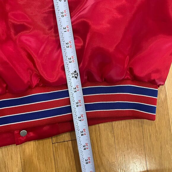 VTG 80s Philadelphia 76ers Sixers Satin Bomber Varsity Jacket Swingster XL USA‎ - Picture 7 of 7